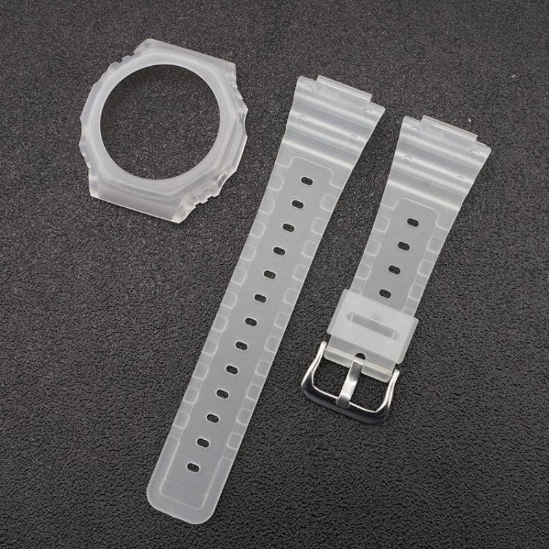 White Transparent Resin Mod Kit for Casio G-Shock GA2100 & GA-2110 Watches, White Resin Case, Replacement Accessories, Casioak G-Shock… - DREAM WATCHES