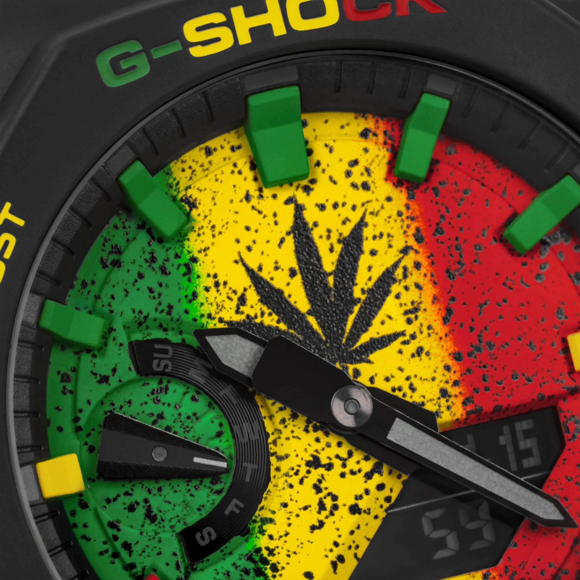 Modified G-Shock with Colourful Indices and Outer Case - CasiOak Mary Jane