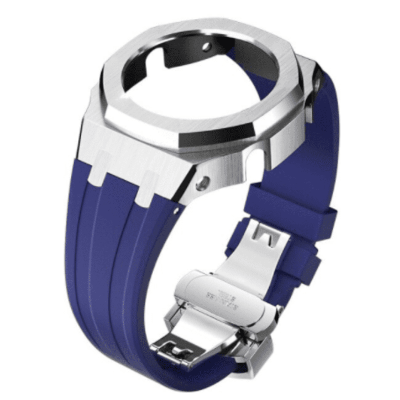 Metal Mod Kit for Casio G-Shock GA2100 & GA-2110 Watches, Metal Case & Rubber Strap, Replacement Accessories, 4th Gen. ,Casioak G-Shock (BLUE) Pagani Design watch india dream watches
