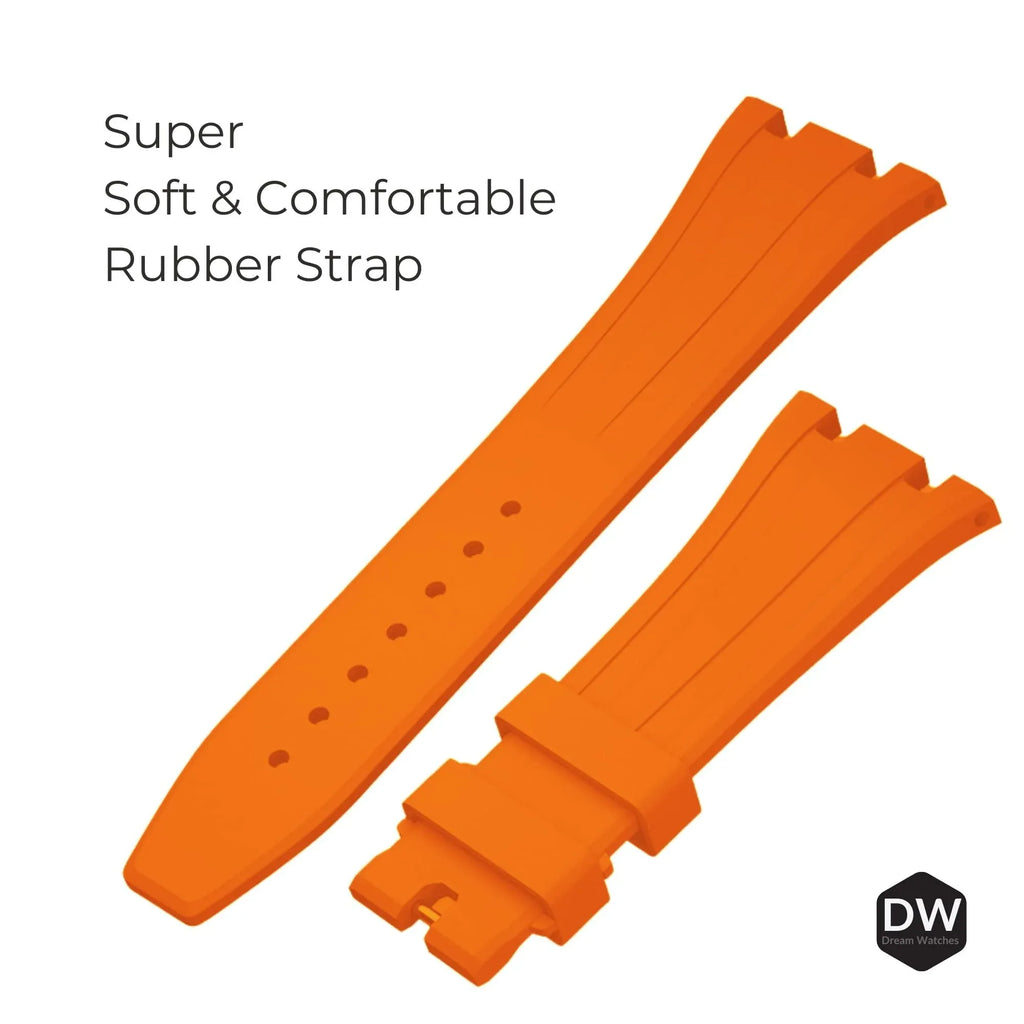 Metal Mod Kit for Casio G-Shock GA2100 & GA-2110/BA-2100 Watches, Metal Case & Rubber Strap, Replacement Accessories, 4th Gen. ,Casioak G-Shock (Orange) - DREAM WATCHES