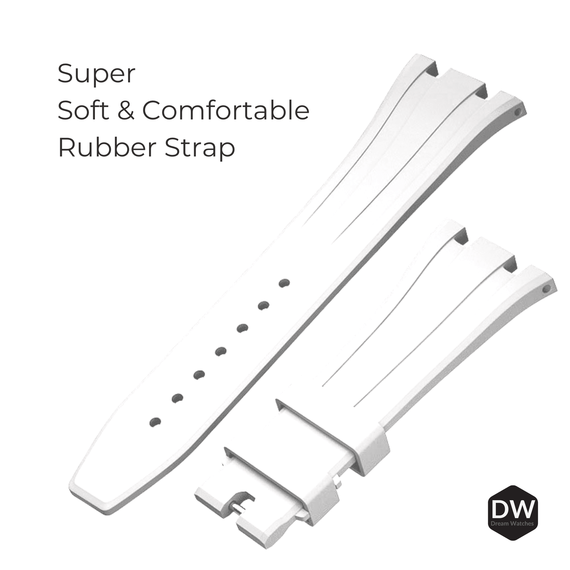 Metal Mod Kit for Casio G-Shock GA2100 & GA-2110 Watches, Metal Case & Rubber Strap, Replacement Accessories, 4th Gen. ,Casioak G-Shock White