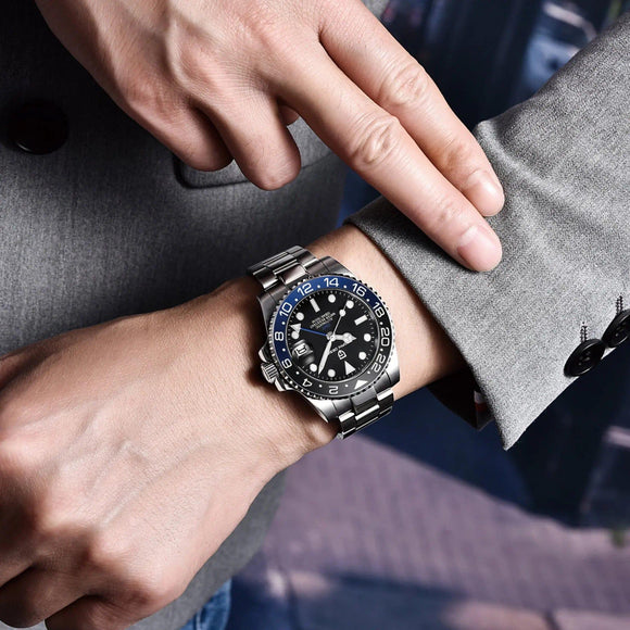 Pagani Design PD-1662 Waterproof Mechanical Automatic Watch Stainless Steel Men's 40MM Watch (Batman - Oyster Bracelet) - DREAM WATCHES