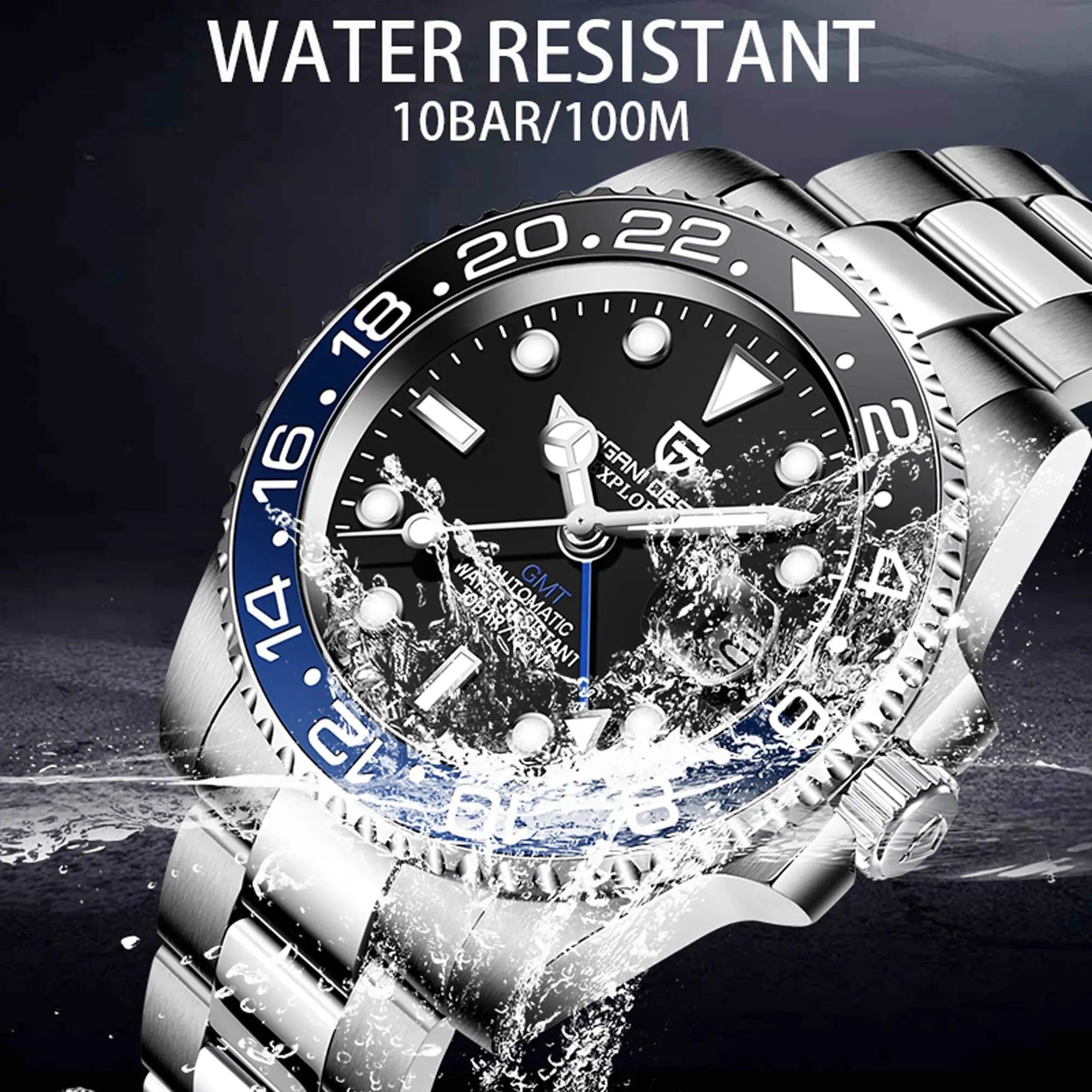 Pagani Design PD-1662 Waterproof Mechanical Automatic Watch Stainless Steel Men's 40MM Watch (Batman - Oyster Bracelet) - DREAM WATCHES