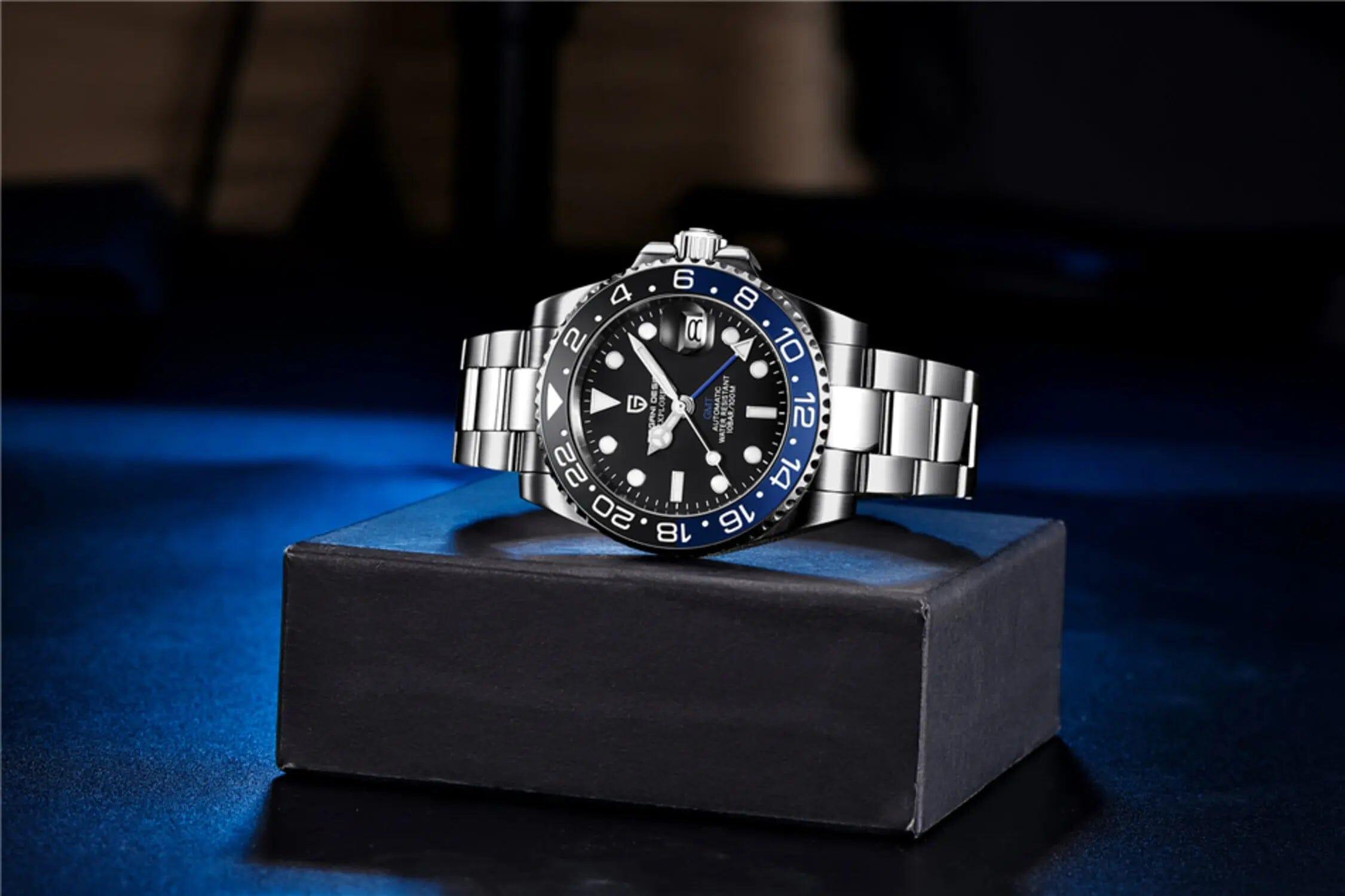 Pagani Design PD-1662 Waterproof Mechanical Automatic Watch Stainless Steel Men's 40MM Watch (Batman - Oyster Bracelet) - DREAM WATCHES