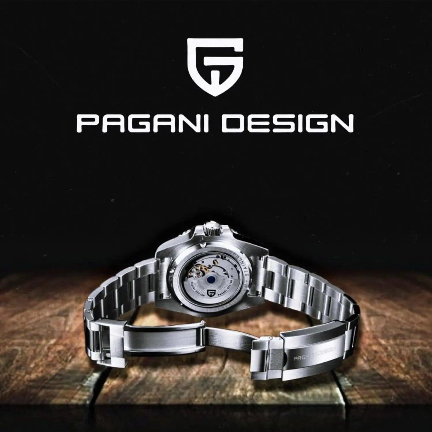 Pagani Design PD-1662 Waterproof Mechanical Automatic Watch Stainless Steel Men's 40MM Watch (Coke - Oyster Bracelet) - DREAM WATCHES