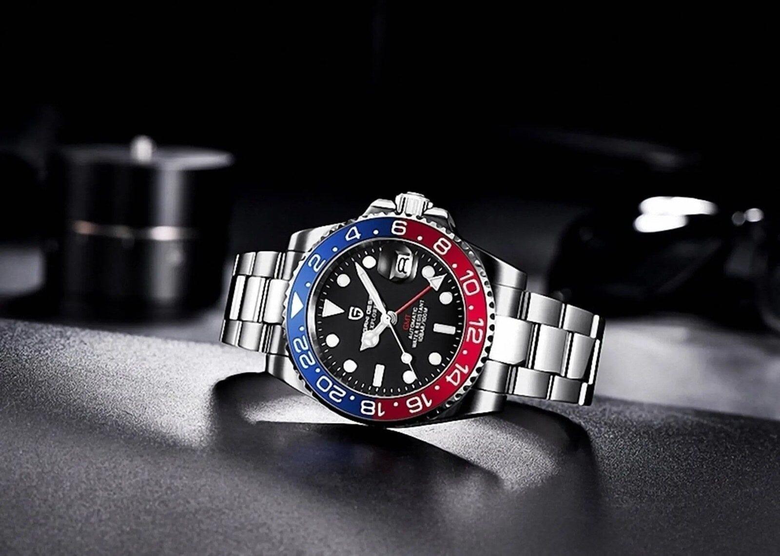 Pagani Design PD-1662 Waterproof Mechanical Automatic Watch Stainless Steel Men's (Pepsi - Oyster Bracelet) 40MM Watch - DREAM WATCHES