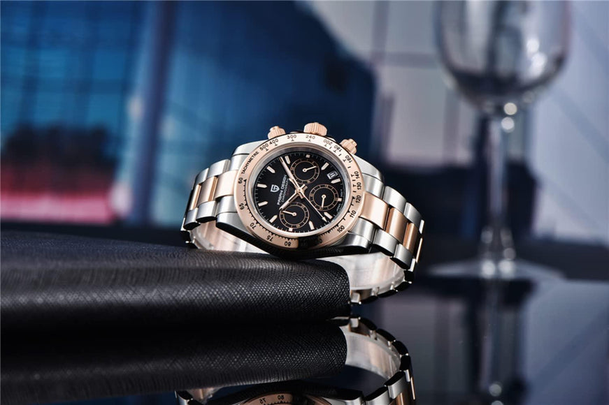 Pagani Design PD-1644 Daytona Chronograph Luxury Waterproof Movement (Japanese VK63) | Stainless Steel Men's 40MM Watch Pagani Design watch india dream watches