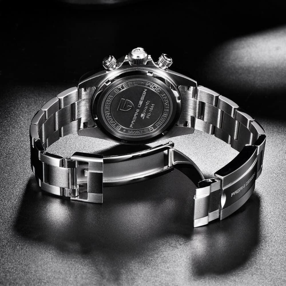 Pagani Design PD-1644 Daytona Chronograph Luxury Waterproof Movement (Japanese VK63) | Stainless Steel Men's 40MM Watch Pagani Design watch india dream watches