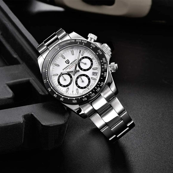 Pagani Design PD-1644 Daytona Chronograph Luxury Waterproof Movement (Japanese VK63) | Stainless Steel Men's 40MM Watch Pagani Design watch india dream watches