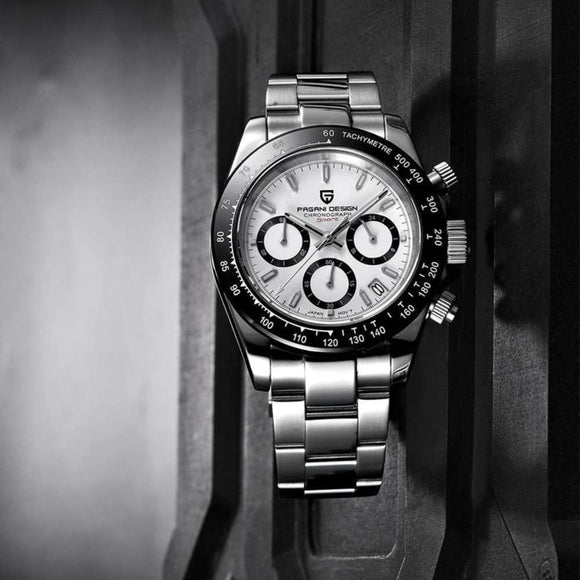 Pagani Design PD-1644 Daytona Chronograph Luxury Waterproof Movement (Japanese VK63) | Stainless Steel Men's 40MM Watch Pagani Design watch india dream watches