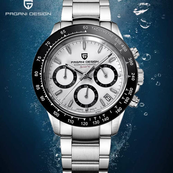 Pagani Design PD-1644 Daytona Chronograph Luxury Waterproof Movement (Japanese VK63) | Stainless Steel Men's 40MM Watch Pagani Design watch india dream watches
