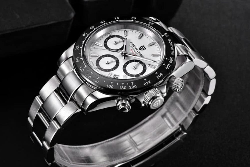 Pagani Design PD-1644 Daytona Chronograph Luxury Waterproof Movement (Japanese VK63) | Stainless Steel Men's 40MM Watch Pagani Design watch india dream watches