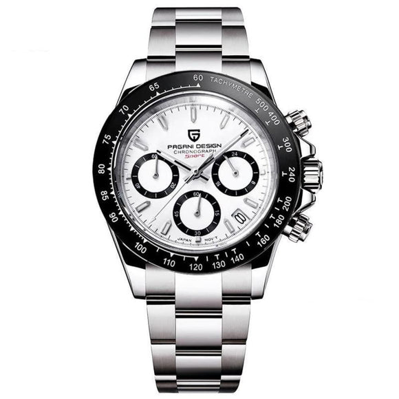 Pagani Design PD-1644 Daytona Chronograph Luxury Waterproof Movement (Japanese VK63) | Stainless Steel Men's 40MM Watch Pagani Design watch india dream watches