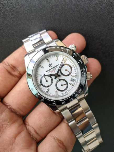 Pagani Design PD-1644 Daytona Chronograph Luxury Waterproof Movement (Japanese VK63) | Stainless Steel Men's 40MM Watch Pagani Design watch india dream watches