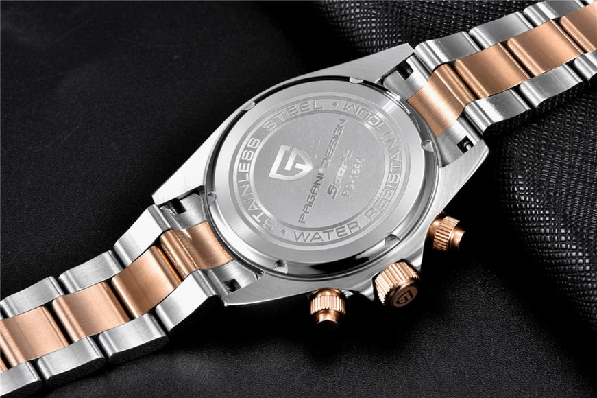 Pagani Design PD-1644 Daytona Chronograph Luxury Waterproof Movement (Japanese VK63) | Stainless Steel Men's 40MM Watch Pagani Design watch india dream watches