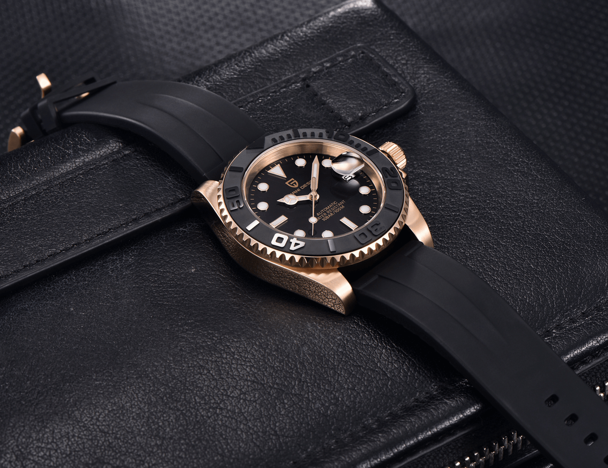 Pagani Design PD-1651 40 MM Japan NH35 Automatic Movement Mechanical Watch Stainless Steel Watch - Yatch Master