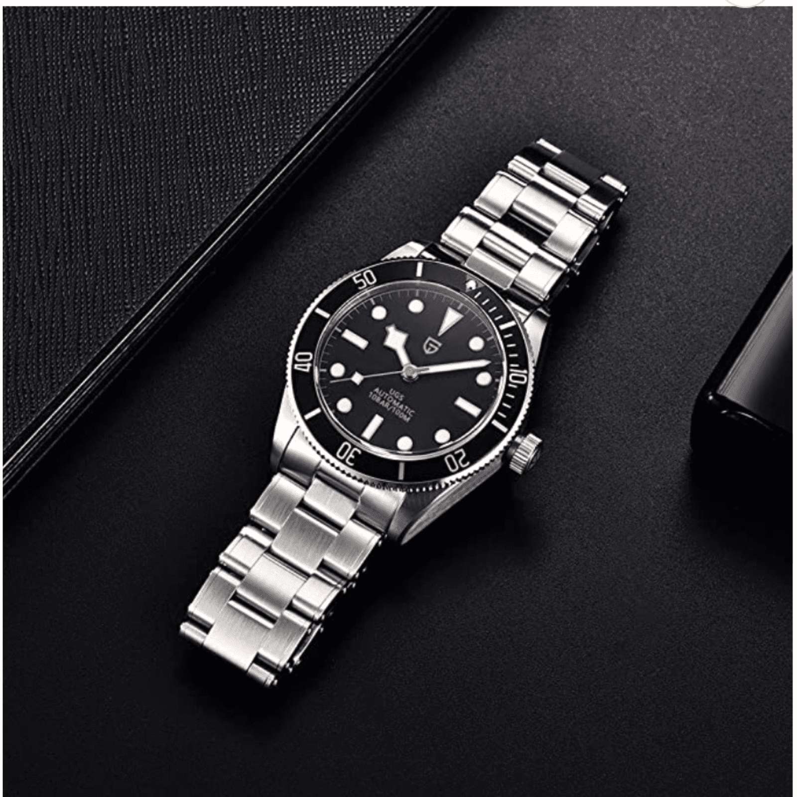 Pagani Design PD-1671 V2 42mm Mens Automatic Waterproof Mechanical Watch with (Japanese NH-35 Movement) - Black Bay - DREAM WATCHES