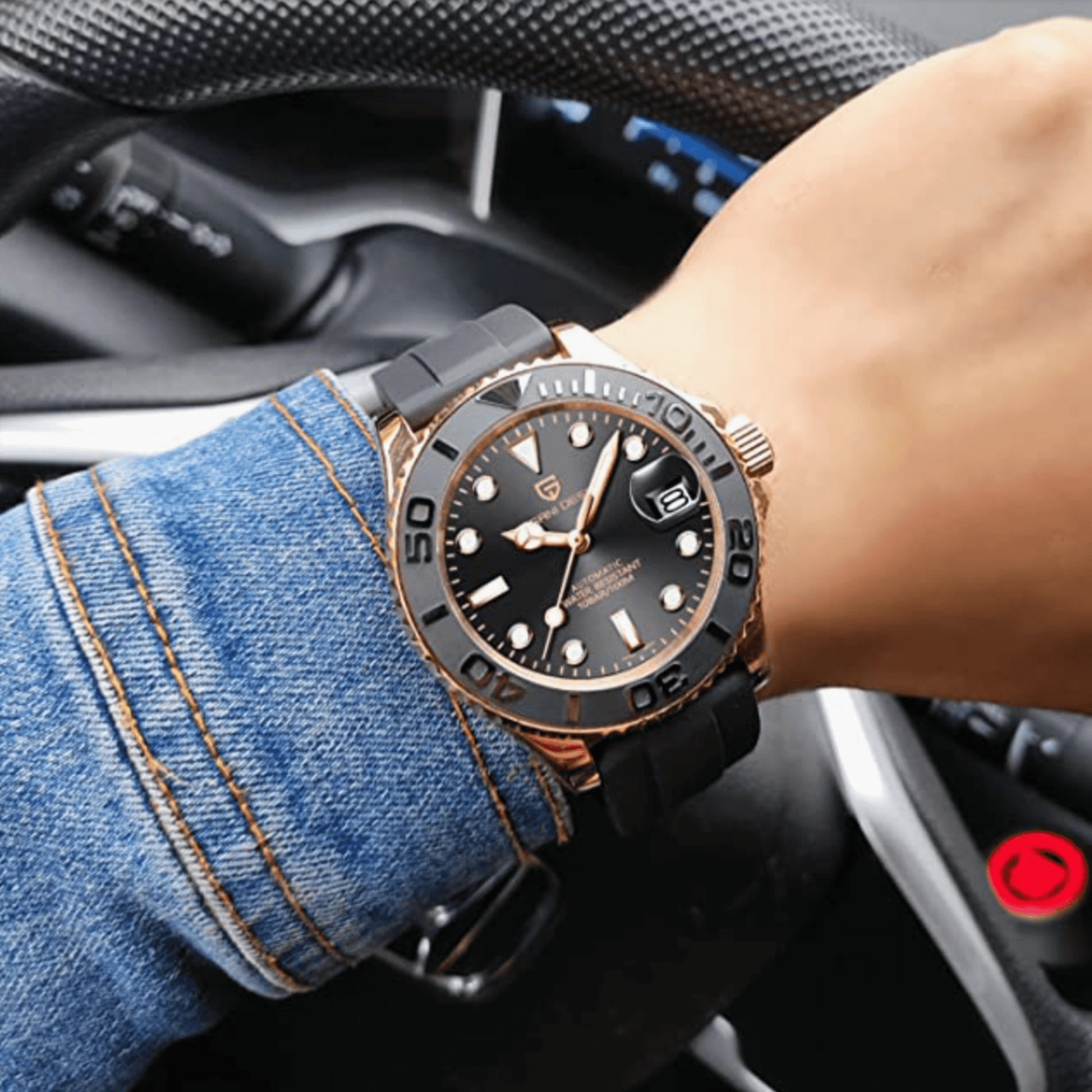 Pagani Design PD-1651 40 MM Japan NH35 Automatic Movement Mechanical Watch Stainless Steel Watch - Yatch Master