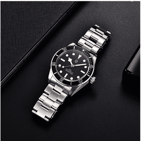 Pagani Design PD-1671 V2 42mm Mens Automatic Waterproof Mechanical Watch with (Japanese NH-35 Movement) - Black Bay - DREAM WATCHES
