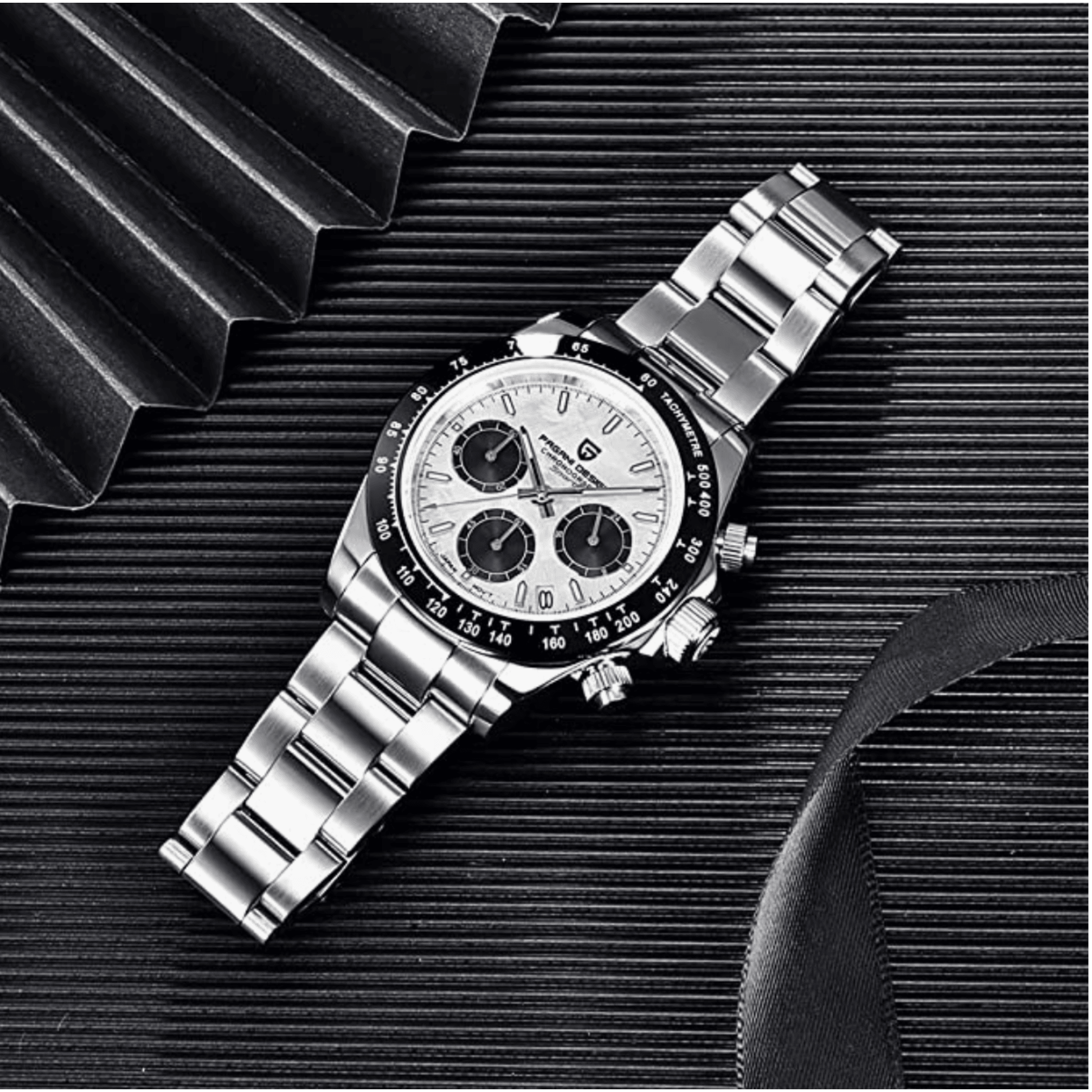 Pagani Design PD-1644 | Luxury | Waterproof Mechanical Automatic Movement SeikoVK63 | Stainless Steel Men's 40MM Watch Meteorite Dial