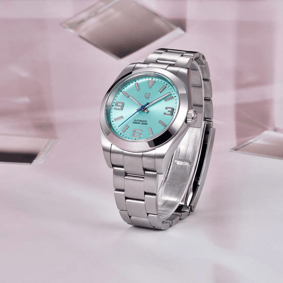 Pagani Design PD-1692 39.7 MM Japan NH35 Automatic Movement Mechanical Watch Stainless Steel Watch - Date Just Turquoise Dial