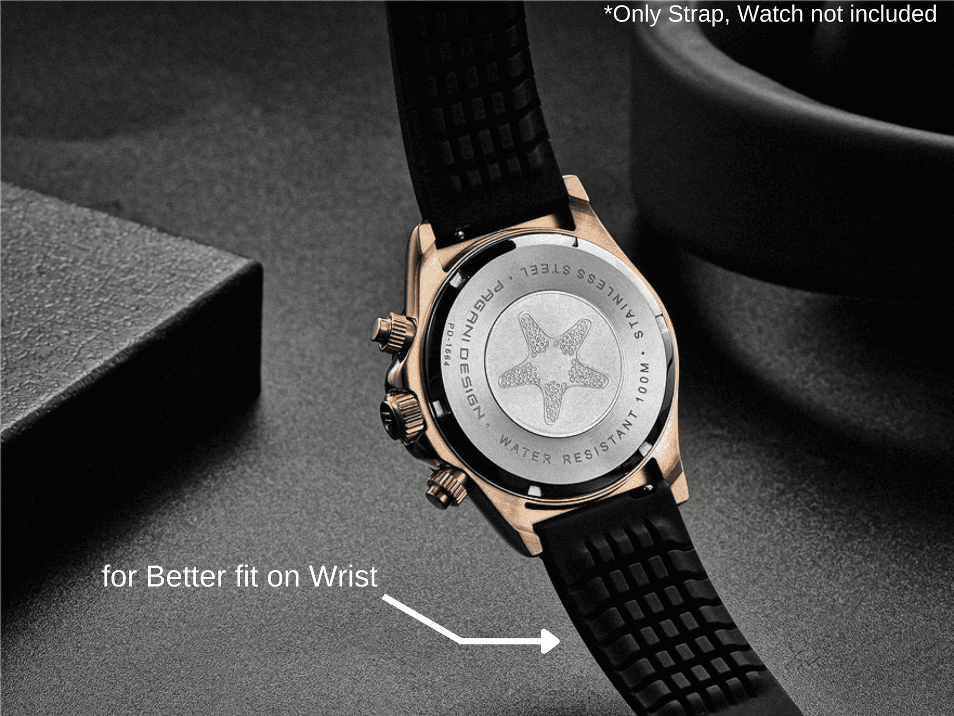 Pagani Design Rubber Comfort fit Band 20 mm - DREAM WATCHES