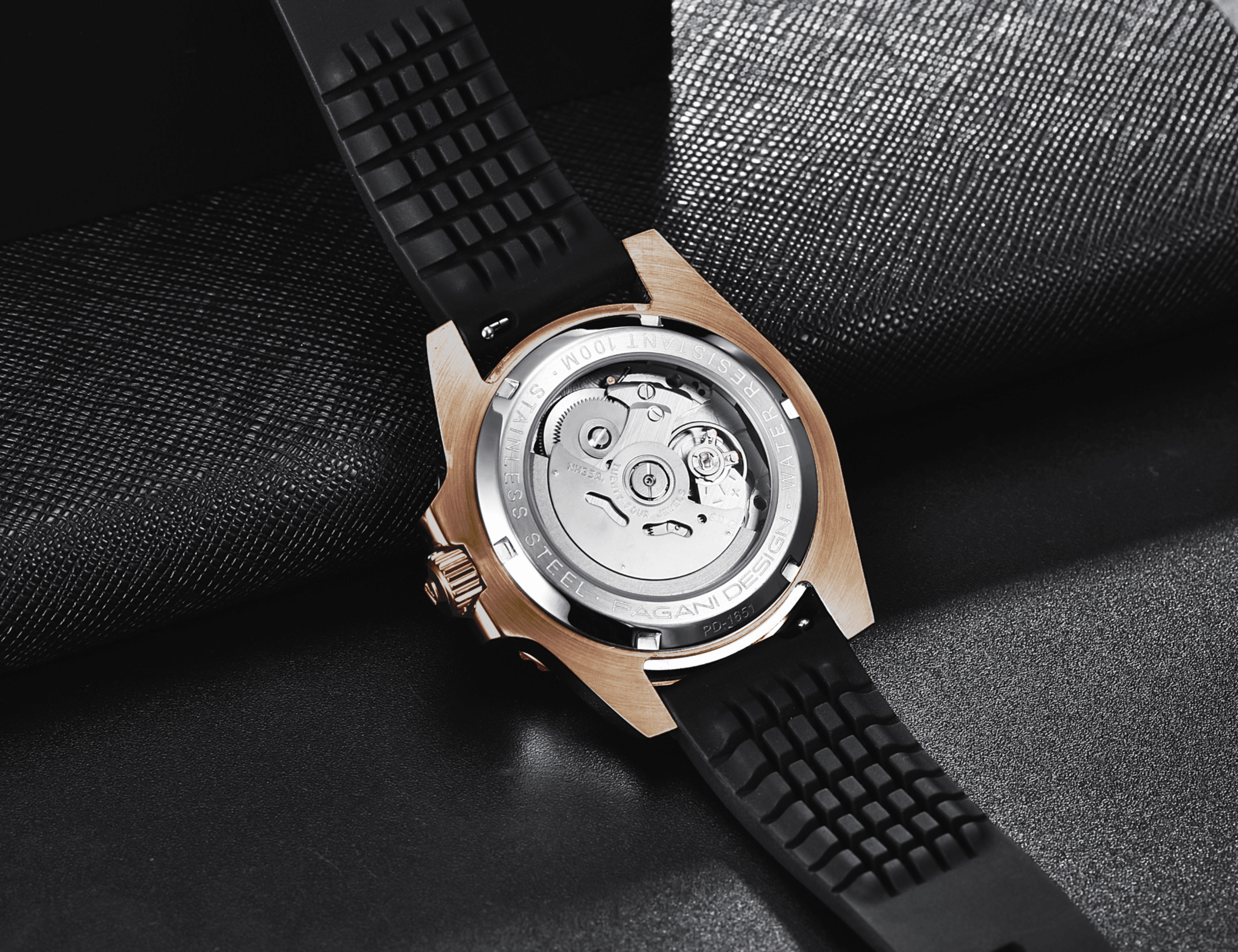 Pagani Design PD-1651 40 MM Japan NH35 Automatic Movement Mechanical Watch Stainless Steel Watch - Yatch Master