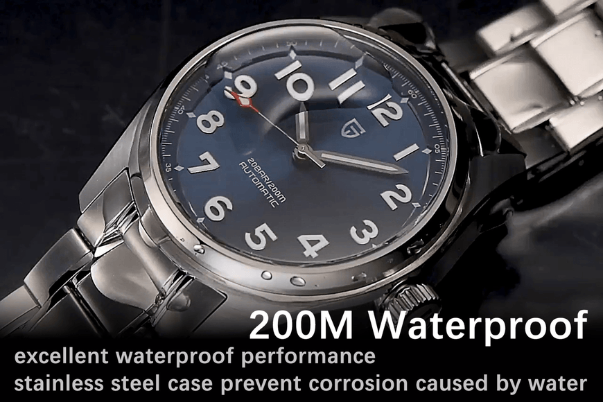 Pagani Design PD-1717 38 MM Japan NH35A Automatic Movement AR Coating Mechanical Watch Stainless Steel Watch Spirit Pilot Homage V2- White