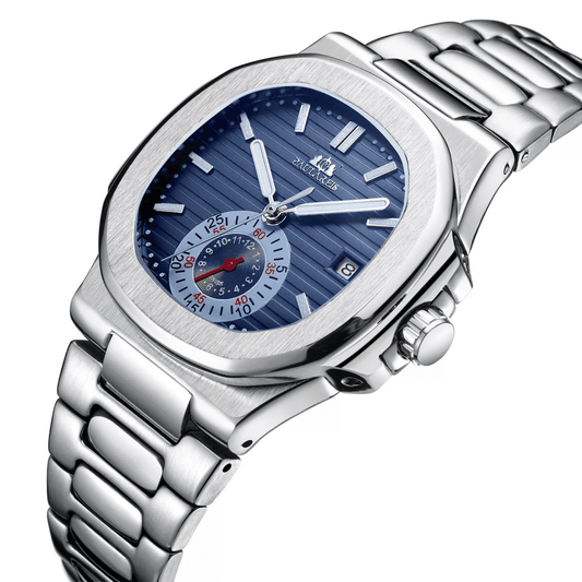 PAULAREIS Nautilus Homage Automatic Movement | Stainless Steel Dial Men's 40MM Watch | Deep Blue Dial Paularies watches india dream watches