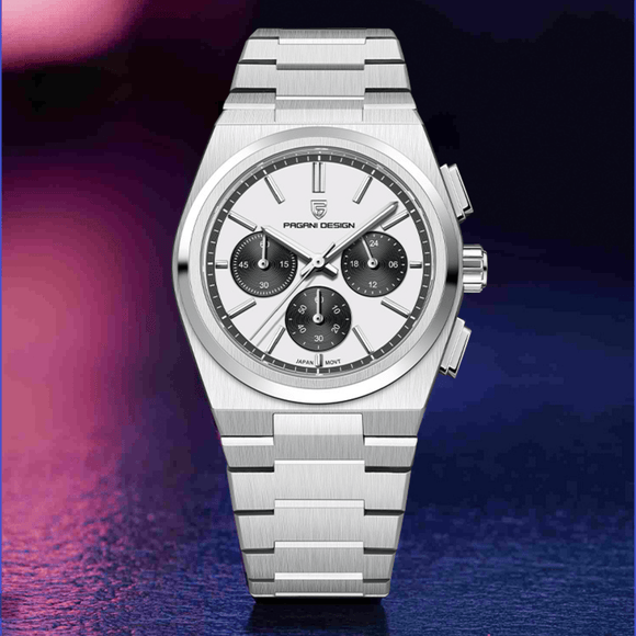 Pagani Design PD-1761 Chronograph Luxury Waterproof Movement Japanese VK63 | Stainless Steel Men's 40MM Watch