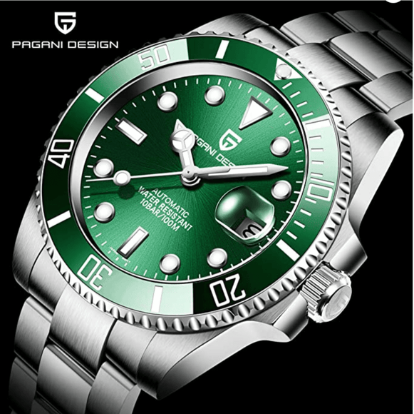 Pagani Design PD-1661 Waterproof Mechanical Automatic Watch Stainless Steel Men's 40MM Watch 