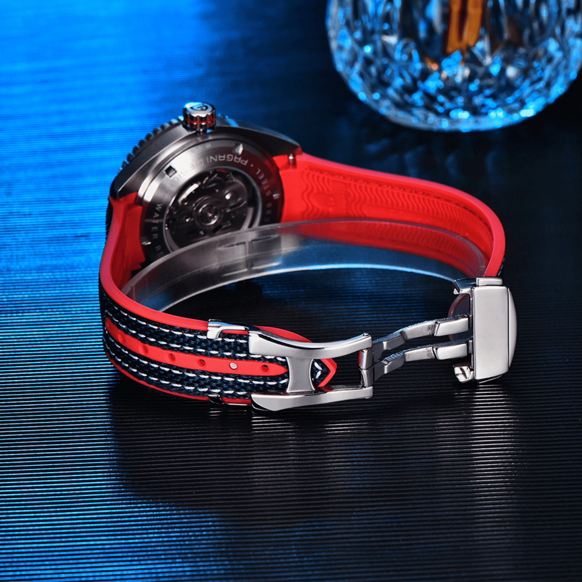 Pagani Design PD-1679M 42MM Japanese NH-35 Automatic Movement Mechanical Watch 100M Waterproof Dive Watch Sapphire Stainless Steel Bracelet Watch 