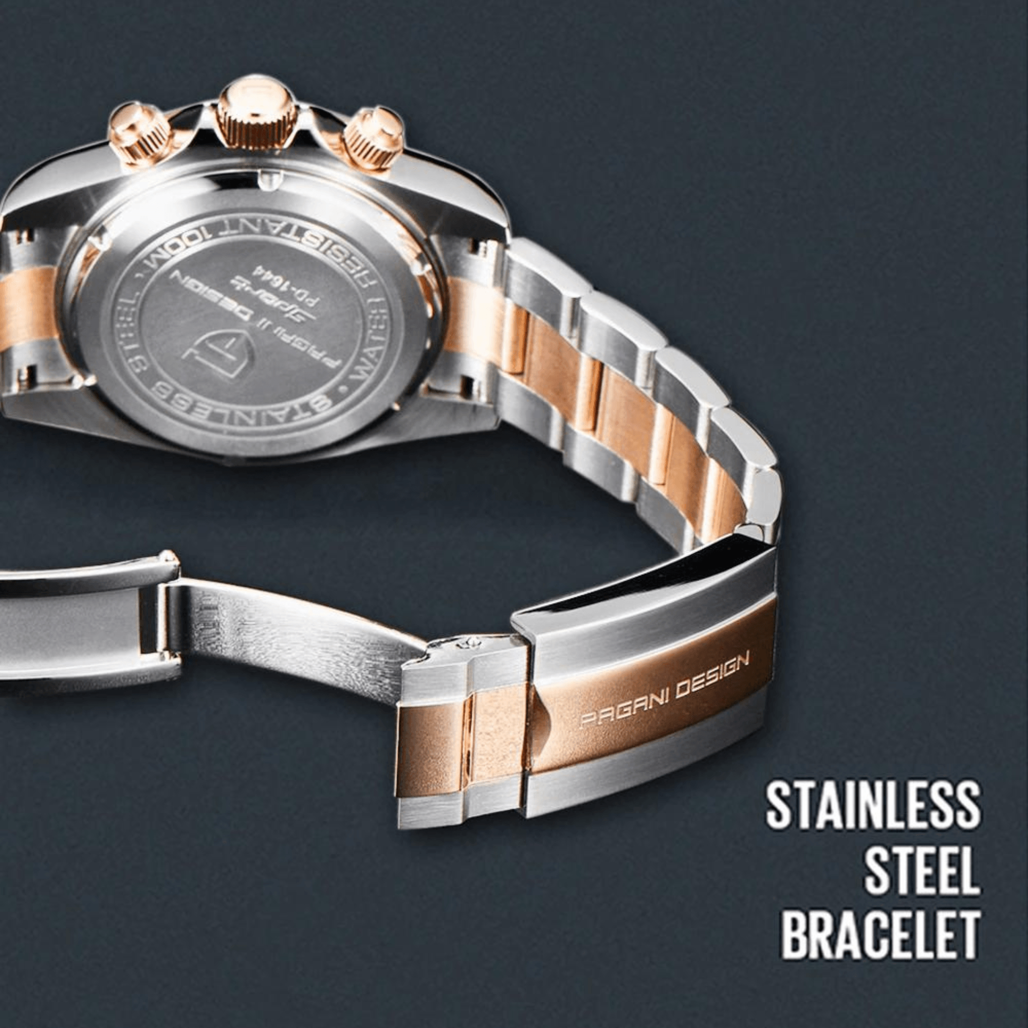 Pagani Design PD-1644 | Luxury | Waterproof Mechanical Automatic Movement SeikoVK63 | Stainless Steel Men's 40MM Watch Chocolate Dial Daytona