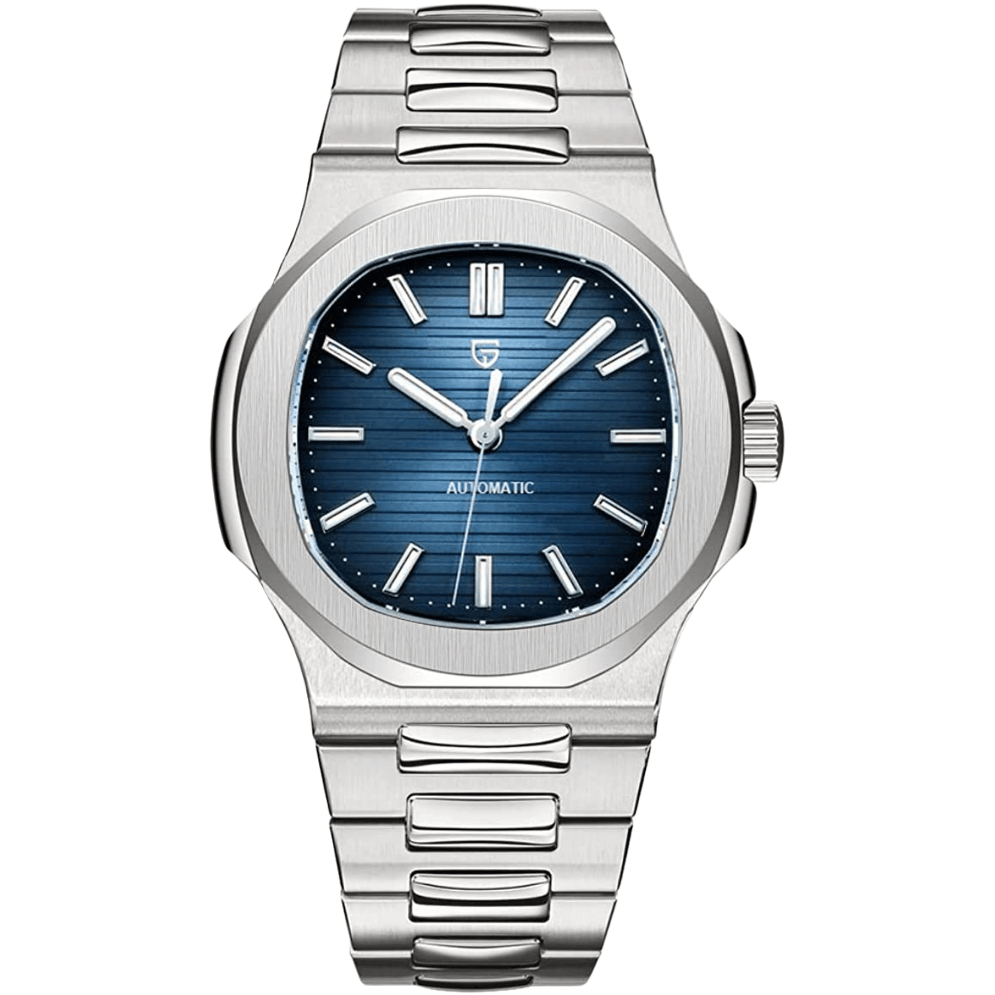 Pagani Design PD-1728 Nautilus Homage Automatic Movement ST6 | Stainless Steel Dial Men's 40MM Watch | Deep Blue Dial