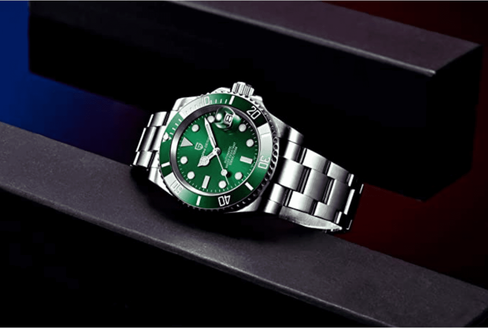 Pagani Design PD-1661 Waterproof Mechanical Automatic Watch Stainless Steel Men's 40MM Watch "Hulk" - DREAM WATCHES