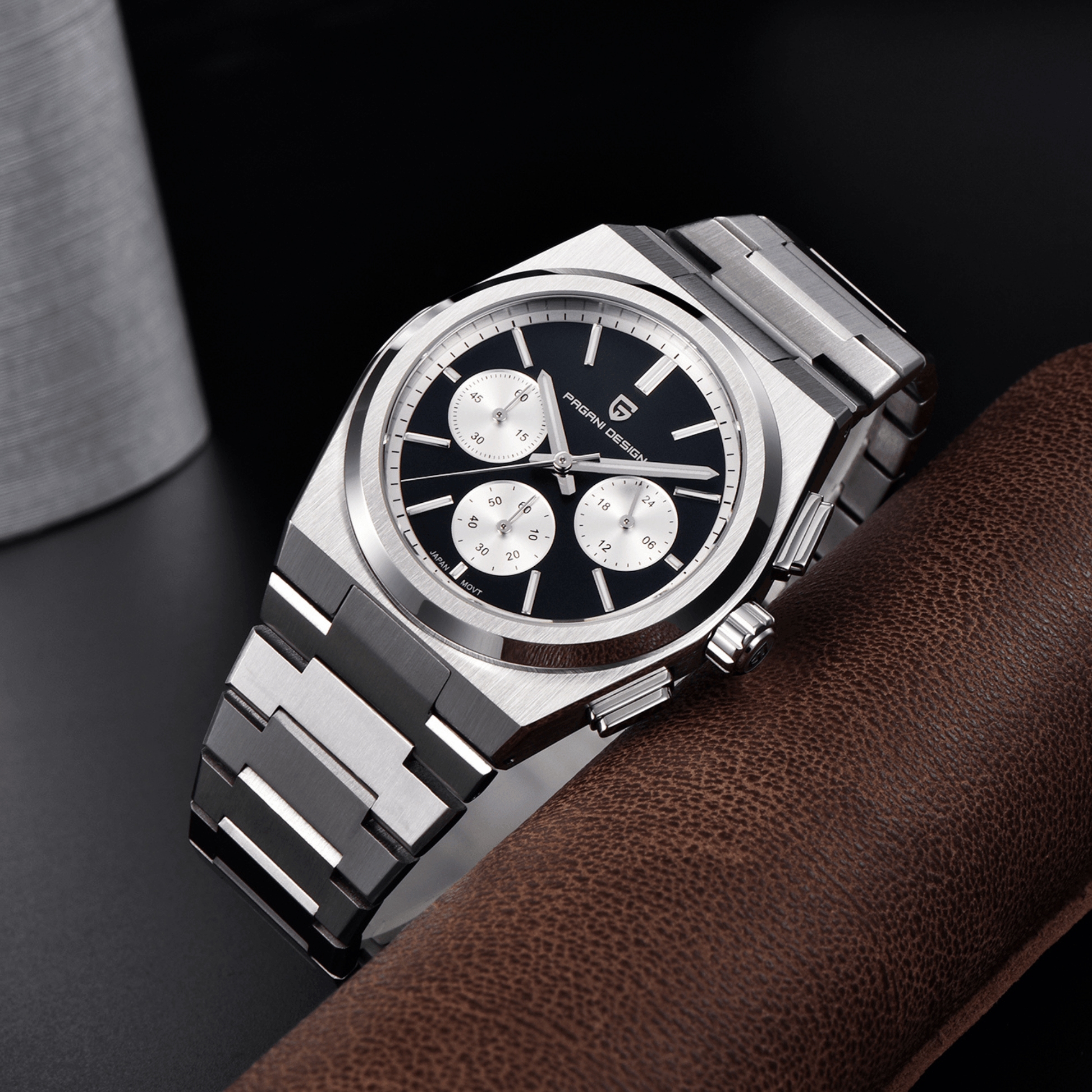 Pagani Design PD-1761 Chronograph Luxury Waterproof Movement Japanese VK63 | Stainless Steel Men's 40MM Watch