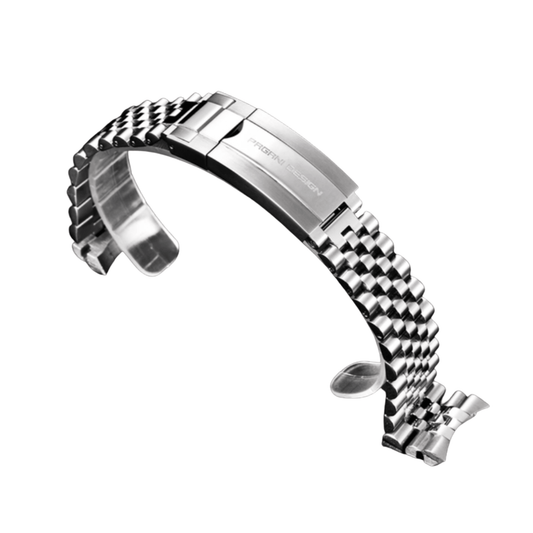 Pagani Design Luxury | Polished Stainless Steel 316L | Jubilee Style Bracelet Silver - 20 mm
