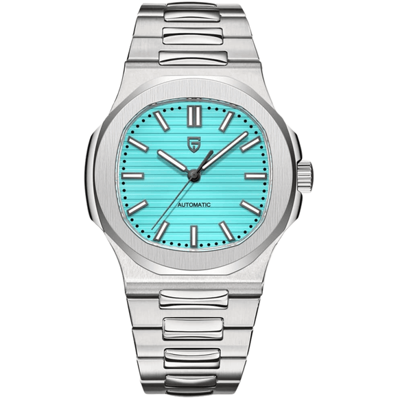Pagani Design PD-1728 Nautilus Homage Automatic Movement ST6 | Stainless Steel Dial Men's 40MM Watch | Tiffany Blue Dial