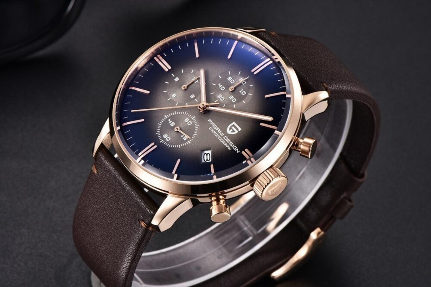 Pagani Design PD-2720K Chronograph (Movement Japanese VK67) | Stainless Steel Men's Luxury Watch Sunburst Dial - DREAM WATCHES