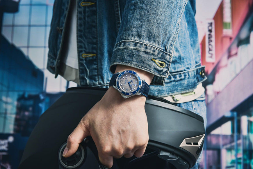Pagani Design PD-1685 42MM (Japanese NH-35 Automatic Movement) Mechanical Watch 100M Waterproof Dive Watch Sapphire Stainless Steel Bracelet Watch Seamaster (Nylon Style Folding Clasp) - DREAM WATCHES