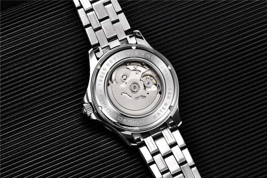 Pagani Design PD-1685 42MM (Japanese NH-35 Automatic Movement) Mechanical Watch 100M Waterproof Dive Watch Sapphire Stainless Steel Bracelet Watch 