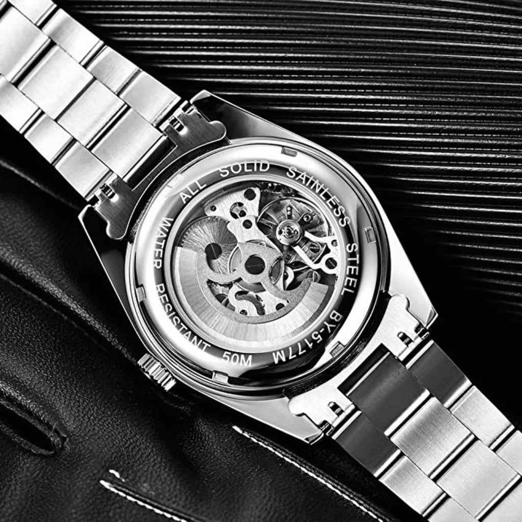 BENYAR (Date Just) Men's Business Casual Watch with Scratch-Resistant Glass and Stainless Steel Strap, Waterproof Luminous Wristwatch for Men - DREAM WATCHES