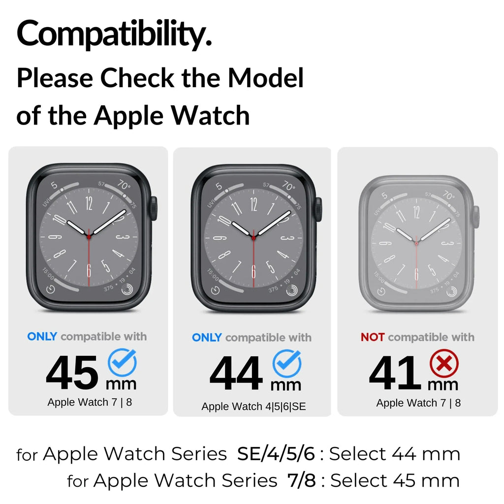 Luxury Metal Mod Kit for Apple Watch | Case with Jewels, Rubber & Stainless Steel Straps | Apple Watch 7/8 accessory - 45mm| Silver case - Blue Band - DREAM WATCHES
