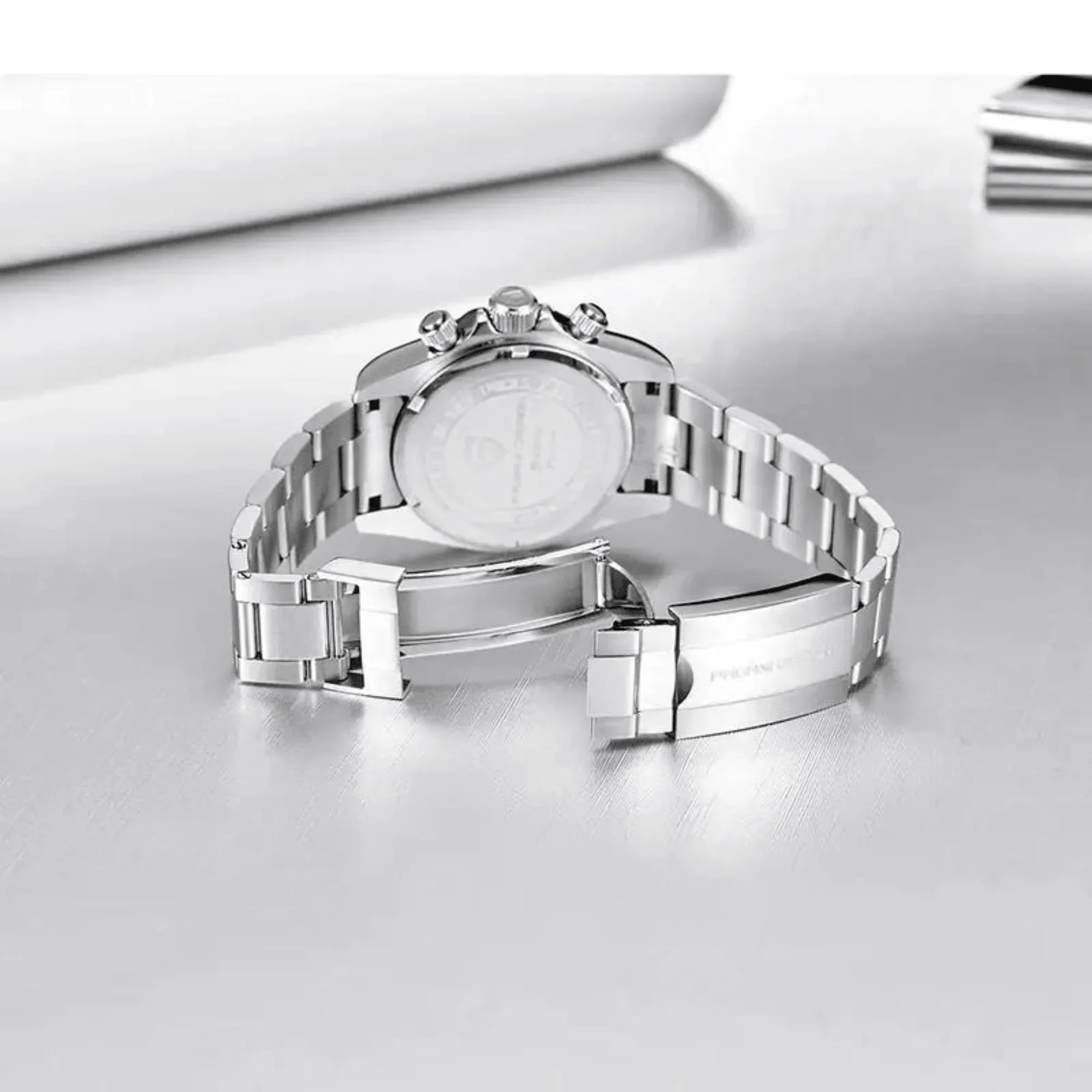 Pagani Design | Luxury | Meca-quartz Movement (SeikoVK63) | Stainless Steel Men's 40MM Watch (Rainbow Black) - DREAM WATCHES