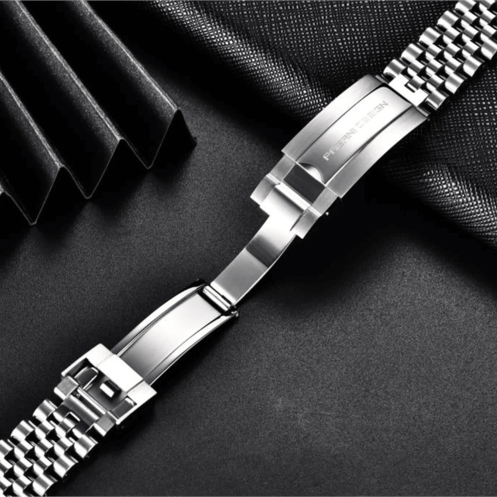 Pagani Design Luxury | Polished Stainless Steel (316L) | Jubilee Style Bracelet (Silver) - 20 mm - DREAM WATCHES