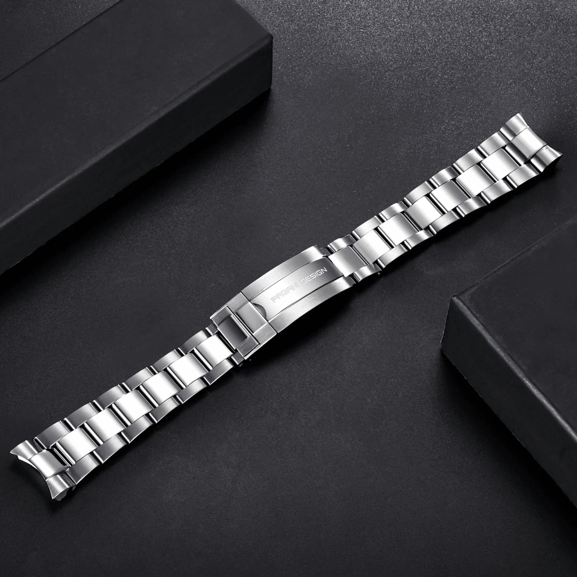 Pagani Design Luxury | Polished Stainless Steel (316L) | Oyster Style Bracelet (Silver) - 20 mm - DREAM WATCHES