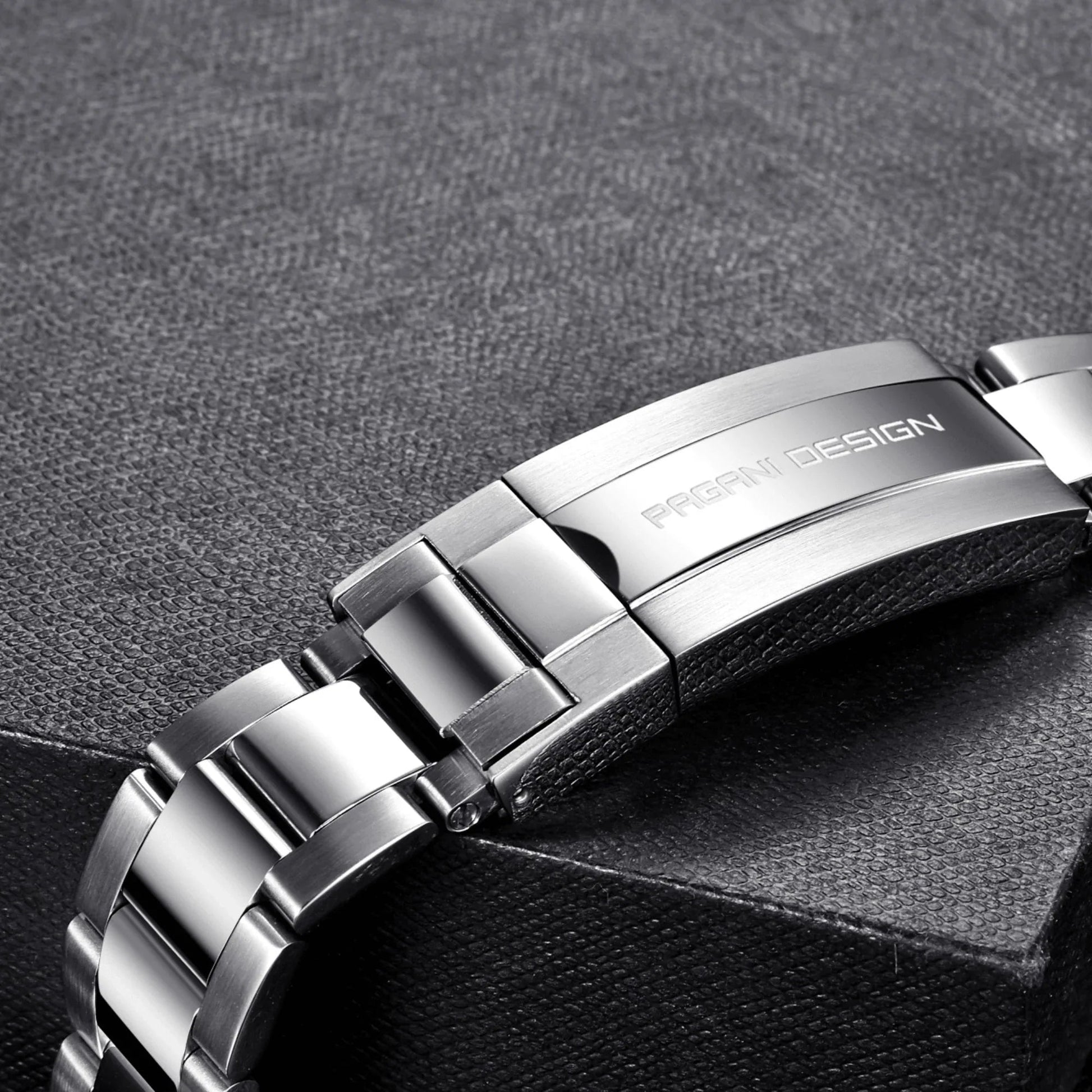 Pagani Design Luxury | Polished Stainless Steel (316L) | Oyster Style Bracelet (Silver) - 20 mm - DREAM WATCHES