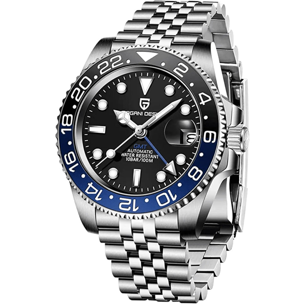 Pagani Design Mechanical Automatic Watch Stainless Steel Men's (Batman) 40MM Watch with Jubilee Bracelet - DREAM WATCHES