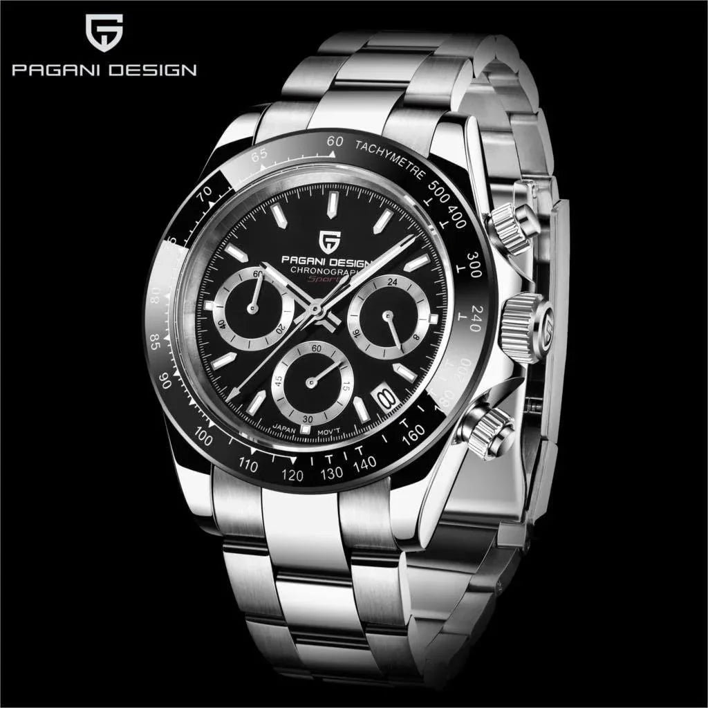 Pagani Design PD-1644 Daytona Chronograph Luxury Meca-quartz Movement (Japanese VK63) | Stainless Steel Men's 40MM Watch - DREAM WATCHES