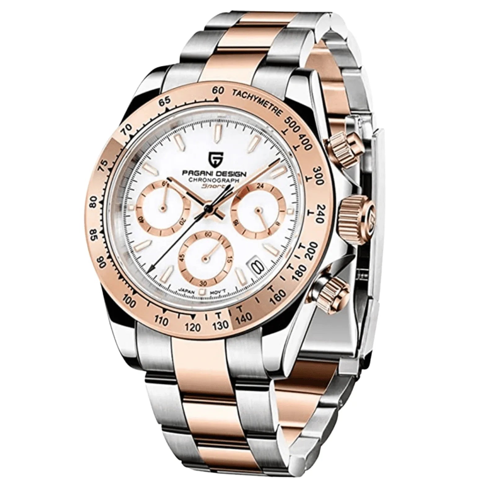 Pagani Design PD-1644 Daytona Chronograph Luxury Meca-quartz Movement (Japanese VK63) | Stainless Steel Men's 40MM Watch - DREAM WATCHES